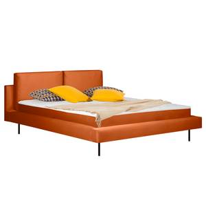 Gestoffeerd bed Manu Velours Sadia: Oranje - 180 x 200cm