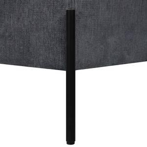 Lit boxspring Sari II Tissu Oriella: Noir - 160 x 200cm