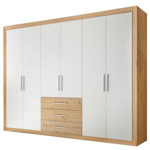 Drehtürenschrank Tholen Weiß / Eiche Artisan Dekor