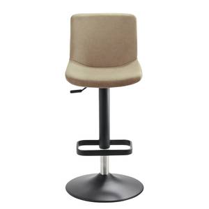 Barstuhl myDIVO II Stahl / Webstoff - Beige / Schwarz