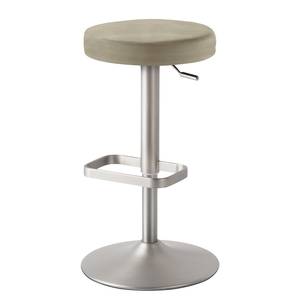 Tabouret de bar myDIVO Acier / Polyester - Taupe