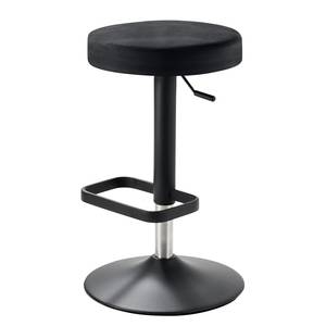 Tabouret de bar myDIVO Acier / Polyester - Anthracite / Noir