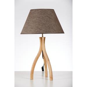 Lampe Raahe II Lin / Frêne massif - 1 ampoule - Marron