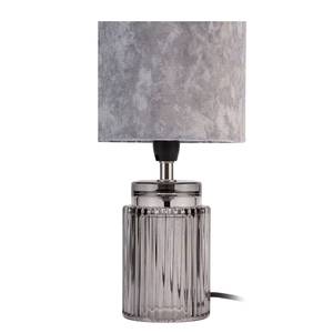 Tafellamp Classy Velvet textielmix / transparant glas - 1 lichtbron