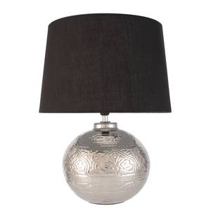 Lampe Touch Of Silver Tissu mélangé / Céramique - 1 ampoule