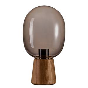 Tafellamp Mystical Gleam transparant glas / rubberboomhout - 1 lichtbron