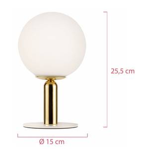 Lampe de table Splendid Pearl Verre transparent / Aluminium - 1 ampoule