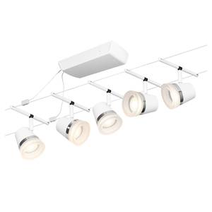 LED-plafondlamp Cone II aluminium - 5 lichtbronnen