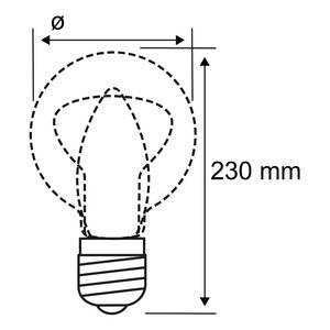 Wandlamp Curved polycarbonaat - 1 lichtbron