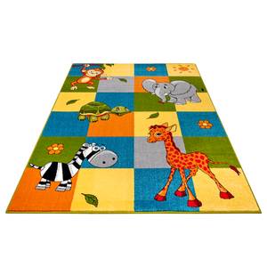 Kinderteppich Patchwork Zoo Polypropylen-Heatset - Mehrfarbig - 120 x 170 cm