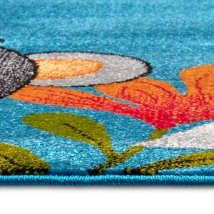 Tapis enfant / couloir Jungle Crew Polypropylène thermobouclé - Bleu / Vert