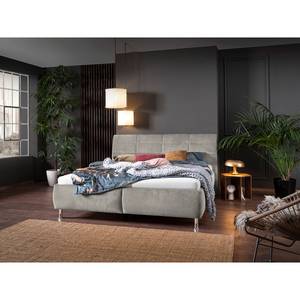 Gestoffeerd bed Karla Stof TCM: 39 stone grey - 200 x 200cm - Tweepersoonsmatras H2/H3