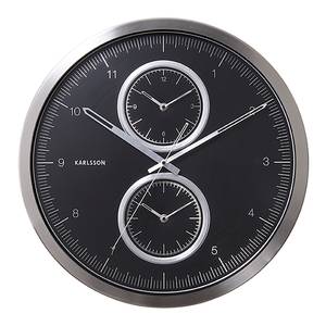 Wanduhr Multiple Time Eisen - Schwarz