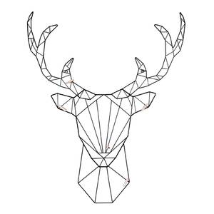 Tableau d'affichage Linea Deer Fer - Noir