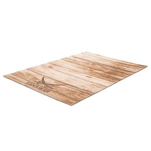 Kurzflorteppich Keitum 009 I Polyester / Baumwolle - Braun - 60 x 90 cm