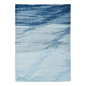 Kurzflorteppich Keitum 007 I Polyester / Baumwolle - Blau - 80 x 150 cm