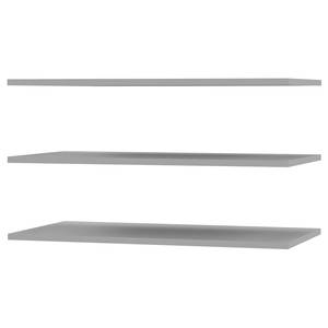 Einlegeböden Balemus I (3er-Set) Grau - Holzwerkstoff - Metall - Kunststoff - 104 x 56 x 2.2 cm