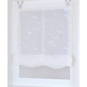 Raffrollo Seabird Polyester - Weiß - 100 x 130 cm