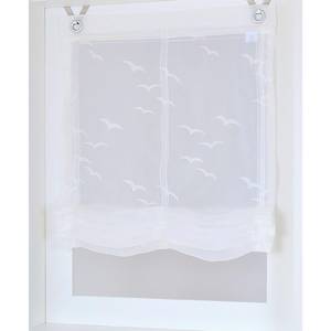 Rolgordijn Seabird polyester - wit - 45 x 130 cm