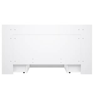 Lit avec rangements Mons Blanc - Bois manufacturé - Métal - Matière plastique - 164 x 90 x 204 cm