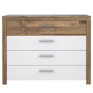 Dressoir Rye Effetto bastone di quercia / bianco opaco