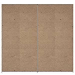 Zweefdeurkast Rye Bruin - Wit - Plaatmateriaal - 231 x 216 x 64 cm