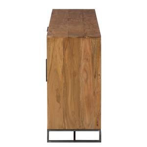 Sideboard Woodson Akazie massiv / Metall - Akazie Hellbraun - Breite: 145 cm