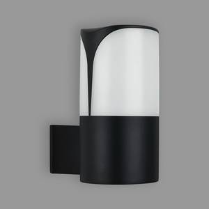 Buitenwandlamp Skipto polyacryl/gegoten aluminium - 1 lichtbron - Zwart