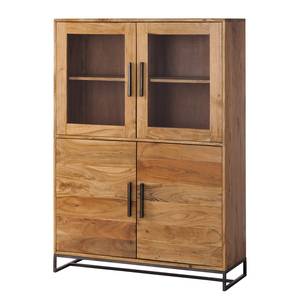 Buffet haut Woodson Acacia massif / Fer - Acacia Marron clair