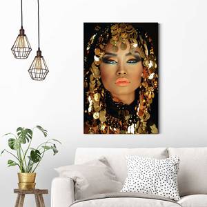 Wandbild Arabische Prinzessin Papier - Gold