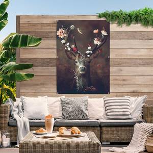 Outdoor-poster Hert PVC - bruin