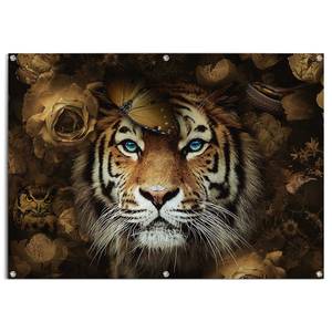 Outdoor-Poster Tiger PVC - Braun