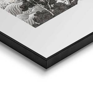 Quadro con cornice Hokusai Cornice senza vetro - Nero / Bianco