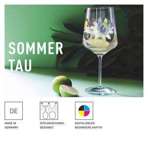 Bicchiere da aperitivo Sommertau III Cristallo - Verde / Blu / Arancione