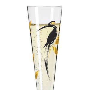 Champagneglas Goldnacht III kristalglas - goudkleurig/zwart