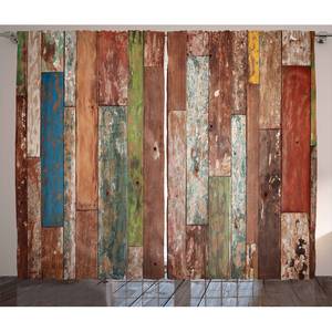 Gordijn Rustiek I (set van 2) polyester - meerdere kleuren - 140 x 225 cm