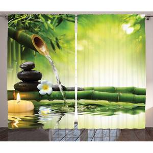 Fertiggardine Spa (2er-Set) Polyester - Mehrfarbig - 140 x 260 cm