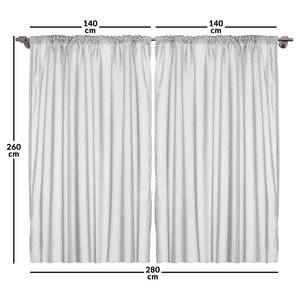 Fertigardine Nepal (2er-Set) Polyester - Grün / Braun - 140 x 260 cm