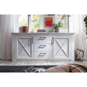 Sideboard Georgia Pinie Weiß Dekor