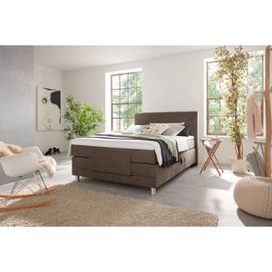 Letto boxspring Talea Ciniglia TBS: 4 marrone nocciola - 90 x 200cm - H2