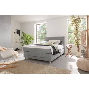 Letto boxspring Talea Ciniglia TBS: 39 grigio argento - 100 x 200cm - H2