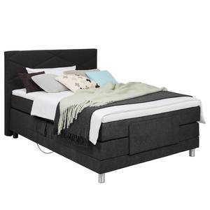 Letto boxspring Talea Ciniglia TBS: 10 Nero - 120 x 200cm - H3