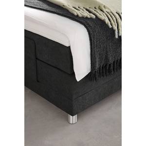 Letto boxspring Talea Ciniglia TBS: 10 Nero - 120 x 200cm - H3