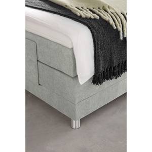 Boxspringbett Talea Chenille TBS: 69 Achatgrau - 120 x 200cm - H3