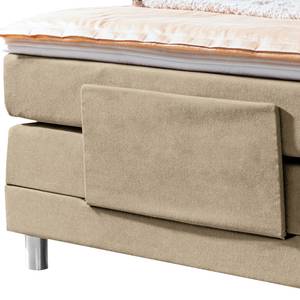 Boxspringbett Matea Chenille TBS: 12 Graubeige - 120 x 200cm