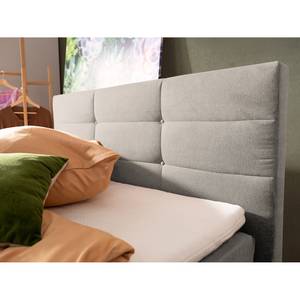 Boxspringbett Matea Chenille TBS: 2 Steingrau - 120 x 200cm