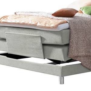 Lit boxspring Matea Tissu Chenille TBS: 69 Gris agate - 90 x 200cm