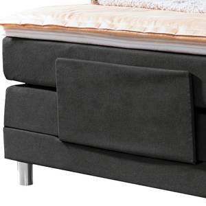 Lit boxspring Matea Tissu Chenille TBS: 10 Noir - 100 x 200cm