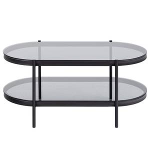 Salontafel Totowa II Grijs - Glas - Metaal - 95 x 42 x 50 cm