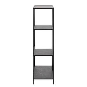 Scaffale Zap I Nero - Materiale a base lignea - Metallo - 72 x 114 x 32 cm